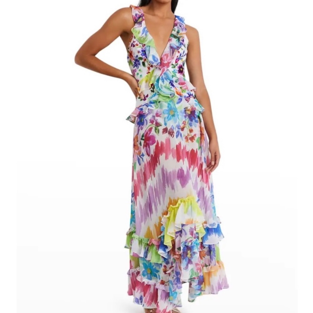 PatBo Bloom Ruffle Dress